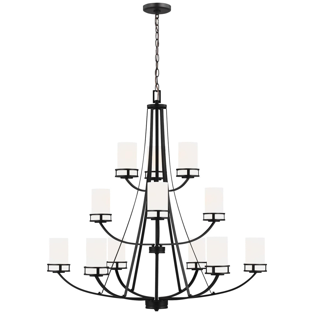 Sea Gull Lighting Robie 12-Light Chandelier without Bulb