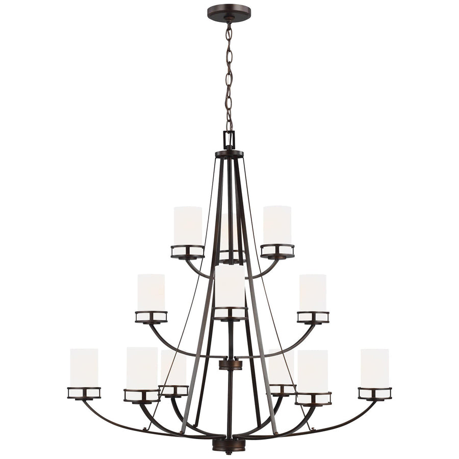 Sea Gull Lighting Robie 12-Light Chandelier without Bulb