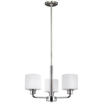 Sea Gull Lighting Canfield 3-Light Chandelier - 9.5W