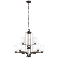 Sea Gull Lighting Franport 9-Light Chandelier - 9.5W