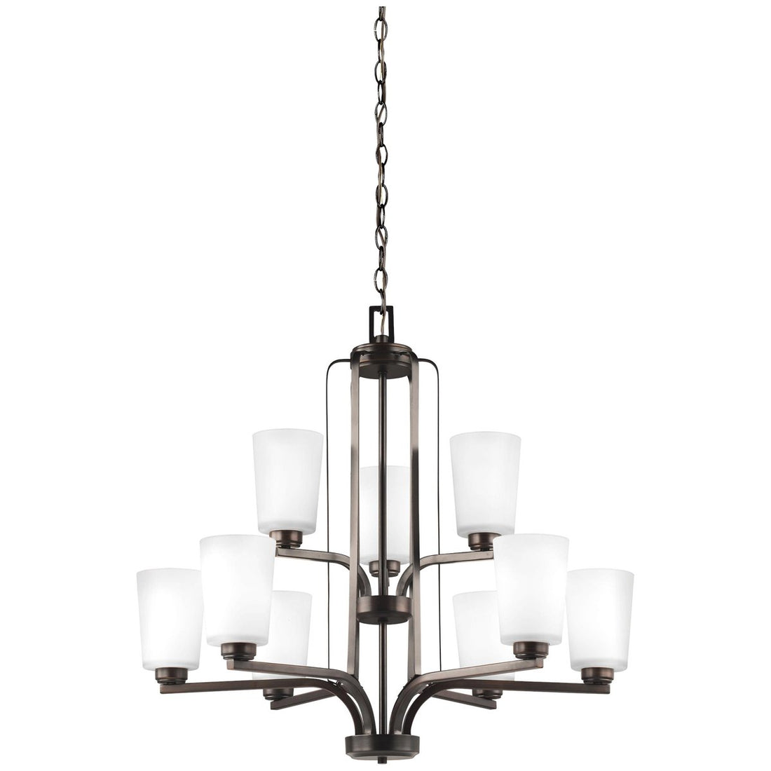 Sea Gull Lighting Franport 9-Light Chandelier - 9.5W