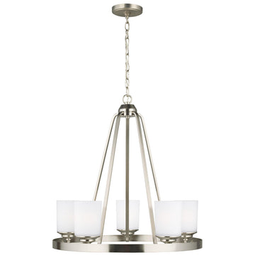 Sea Gull Lighting Kemal 5-Light Chandelier with Bulb