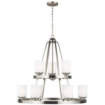 Sea Gull Lighting Kemal 9-Light Chandelier without Bulb