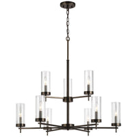 Sea Gull Lighting Zire 9-Light Chandelier - 3.5W