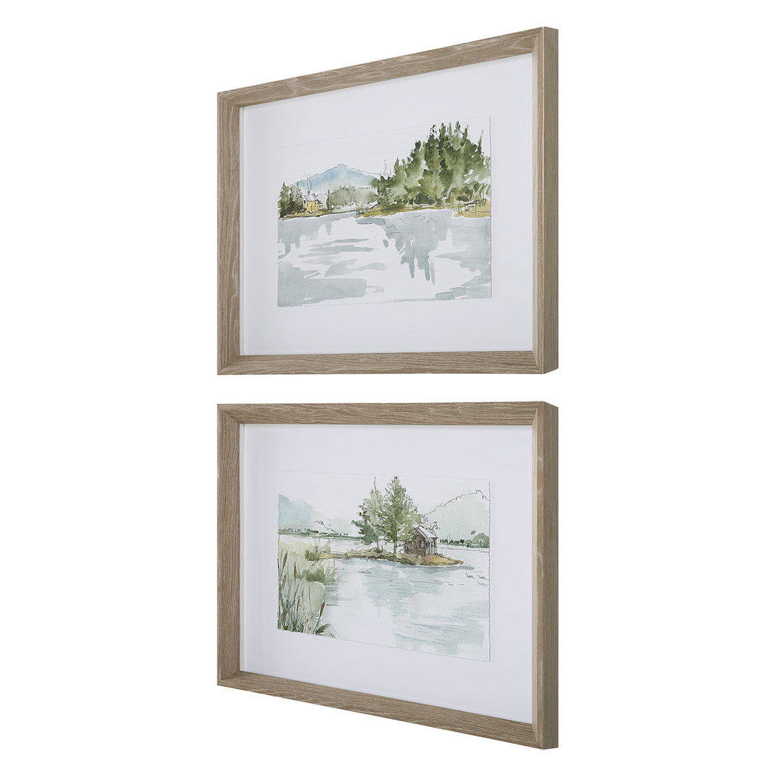 Uttermost Serene Lake Framed Prints, 2-Piece Set