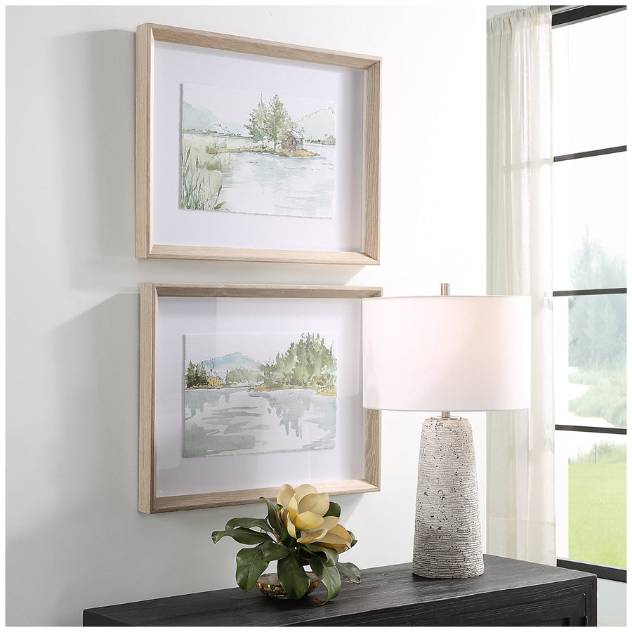 Uttermost Serene Lake Framed Prints, 2-Piece Set