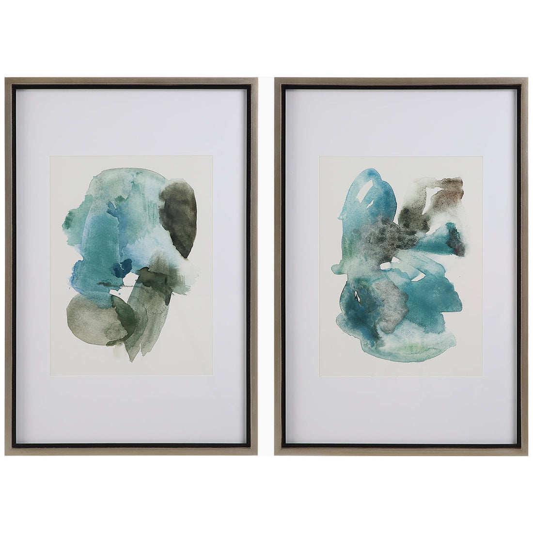 Uttermost Blueprints Watercolor Prints, 2-Piece Set