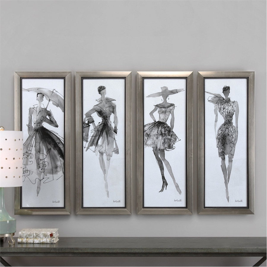 Uttermost Fashion Sketchbook Art, 4-Piece Set