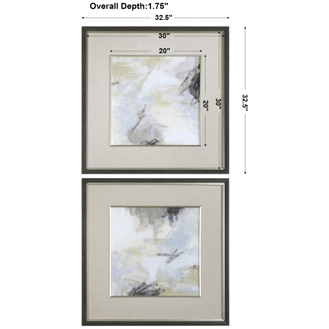 Uttermost Abstract Vistas Framed Prints, Set of 2