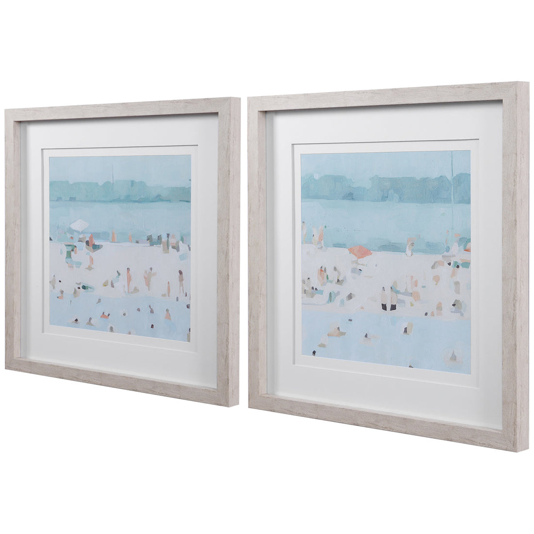 Uttermost Sea Glass Sandbar Framed Prints, Set of 2