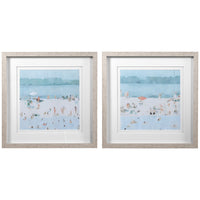 Uttermost Sea Glass Sandbar Framed Prints, Set of 2