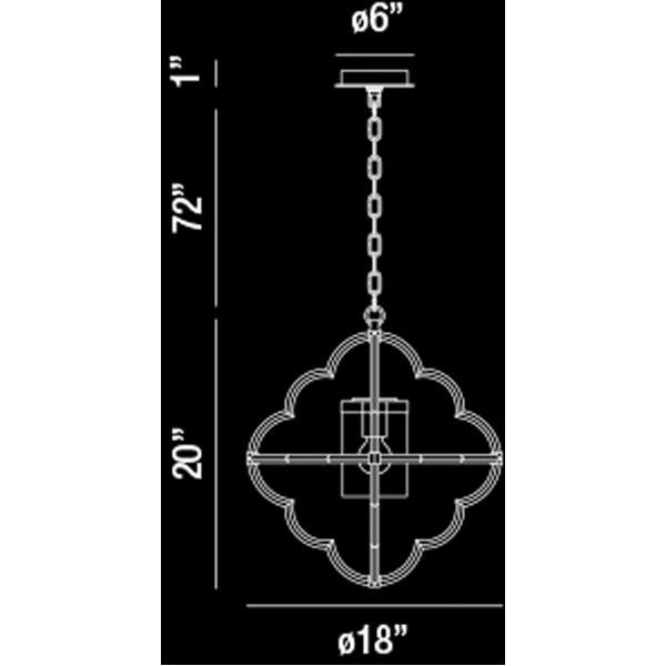 Eurofase Douville 1-Light Chandelier