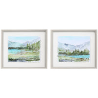 Uttermost Plein Air Reservoir Watercolor Prints, Set of 2