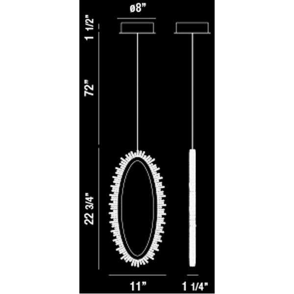 Eurofase Scoppia 1 Light LED Pendant