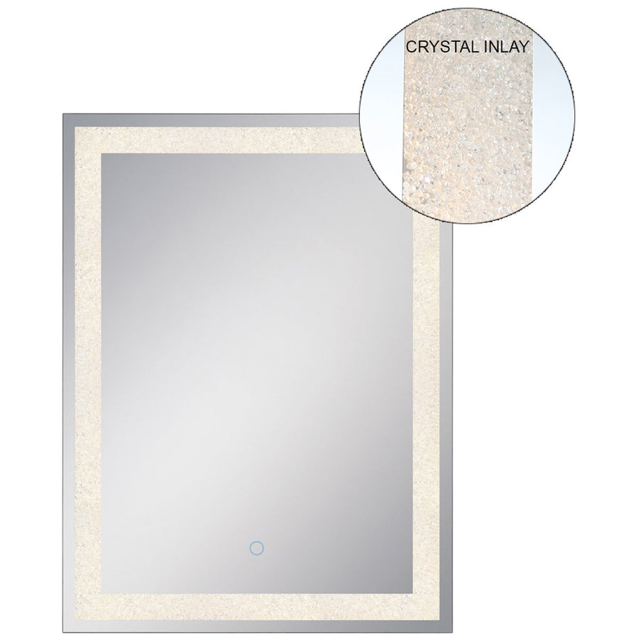 Eurofase Back-lit LED Rectangular Crystal Mirror