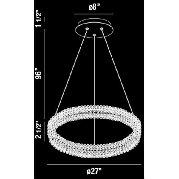 Eurofase Sassi 36W LED Round Chandelier