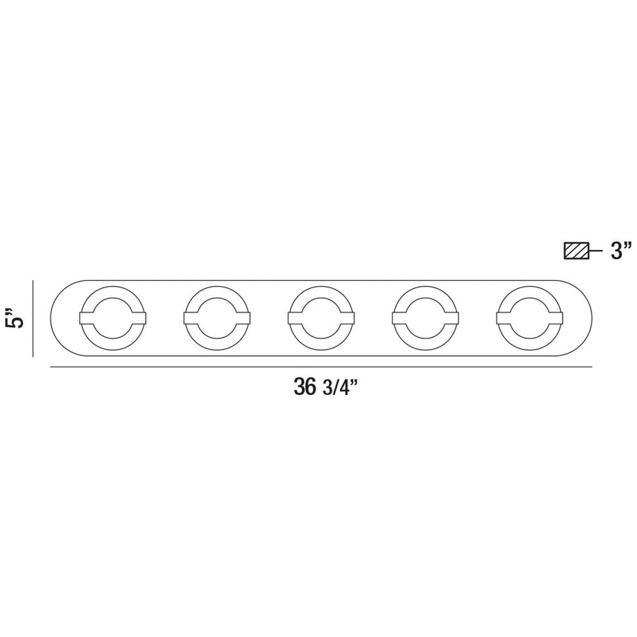 Eurofase Balewood 37-Inch Vanity Light