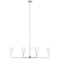 Sea Gull Lighting Foxdale 6-Light Linear Chandelier without Bulb