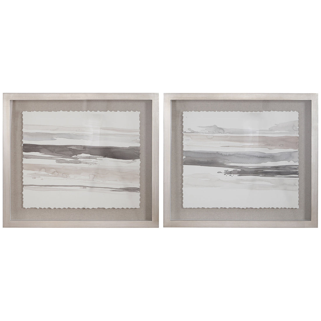 Uttermost Neutral Landscape Framed Prints, Set of 2