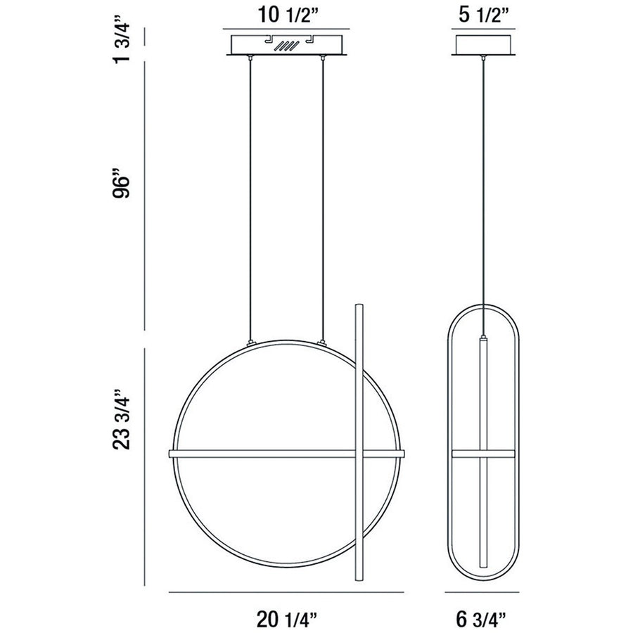 Eurofase Berkley 20-Inch Round Chandelier