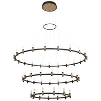 Eurofase Albany 60-Inch 3-Tier Round Chandelier