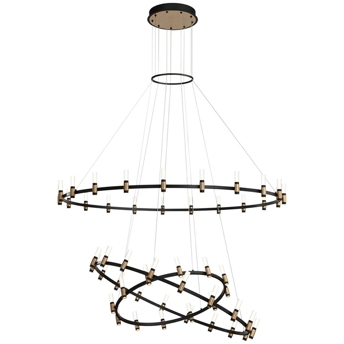 Eurofase Albany 60-Inch 3-Tier Round Chandelier