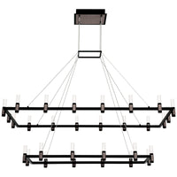 Eurofase Altamont 52-Inch 2-Tier Rectangular Chandelier