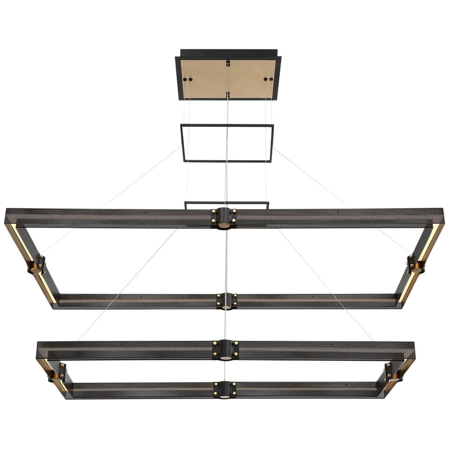 Eurofase Admiral 2-Tier Rectangular LED Chandelier