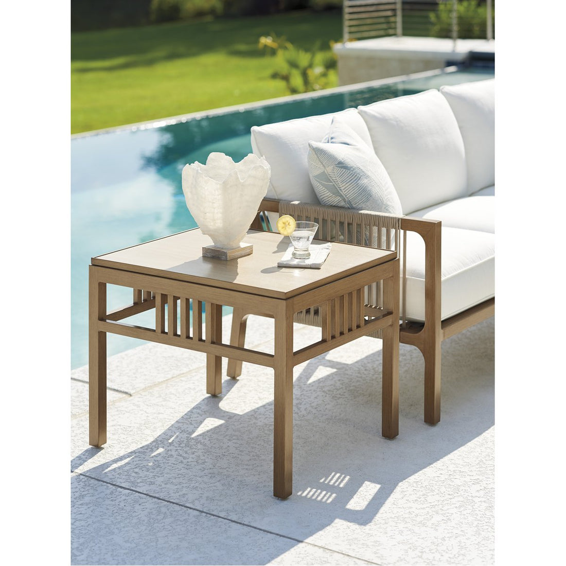 Tommy Bahama St Tropez Rectangular Outdoor End Table