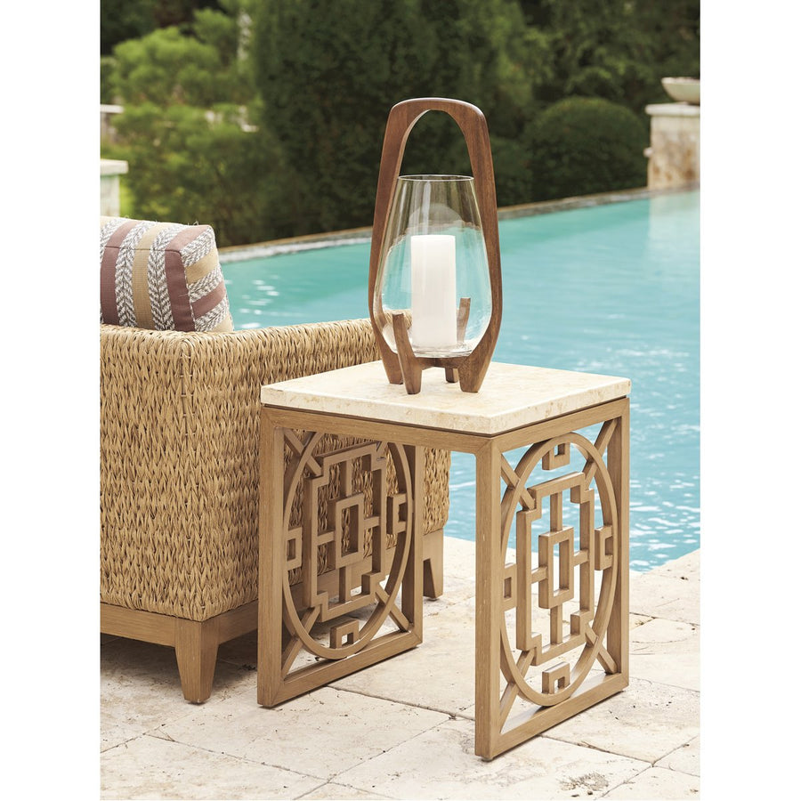 Tommy Bahama Los Altos Valley View Square Outdoor End Table