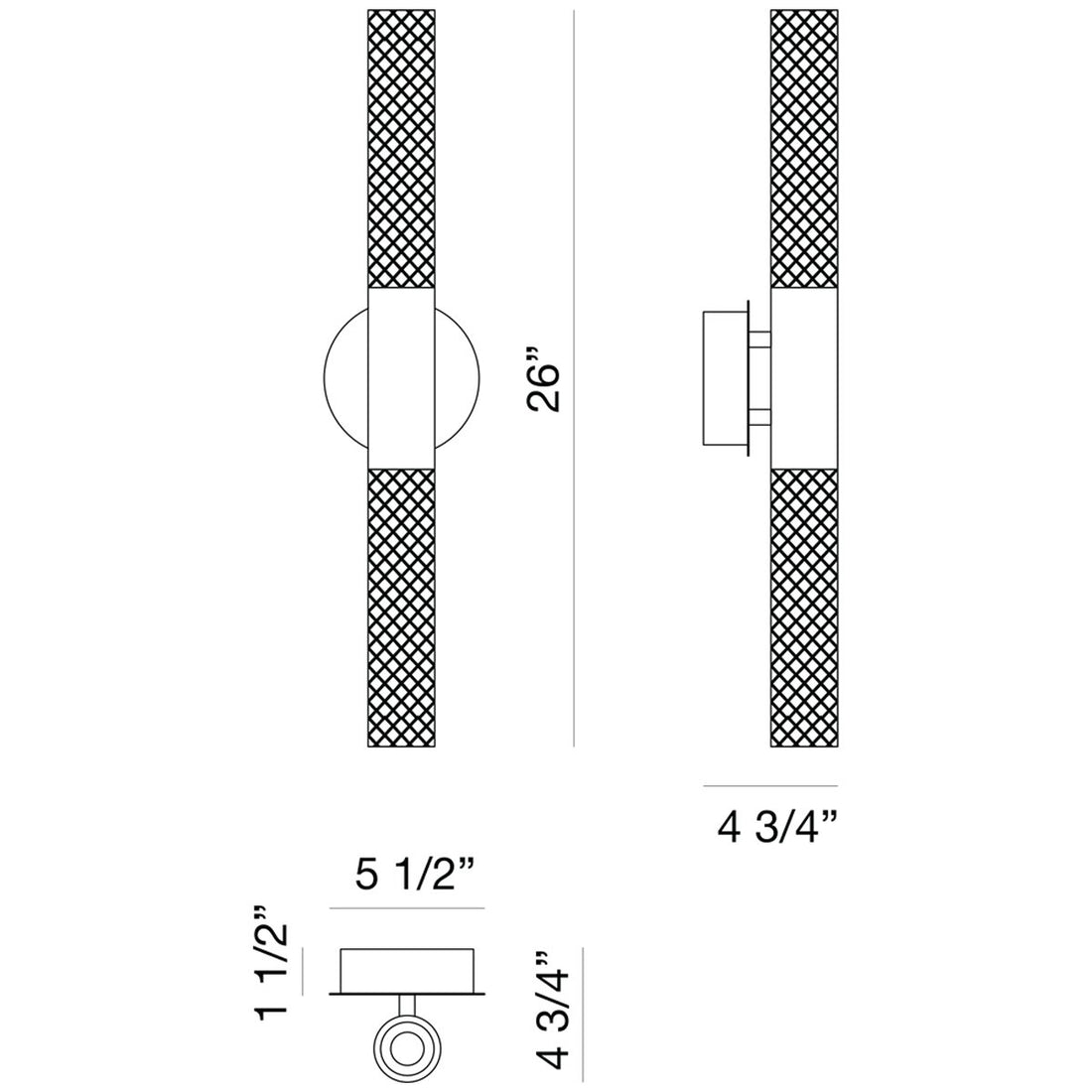 Eurofase Crossley 2-Light Wall Sconce