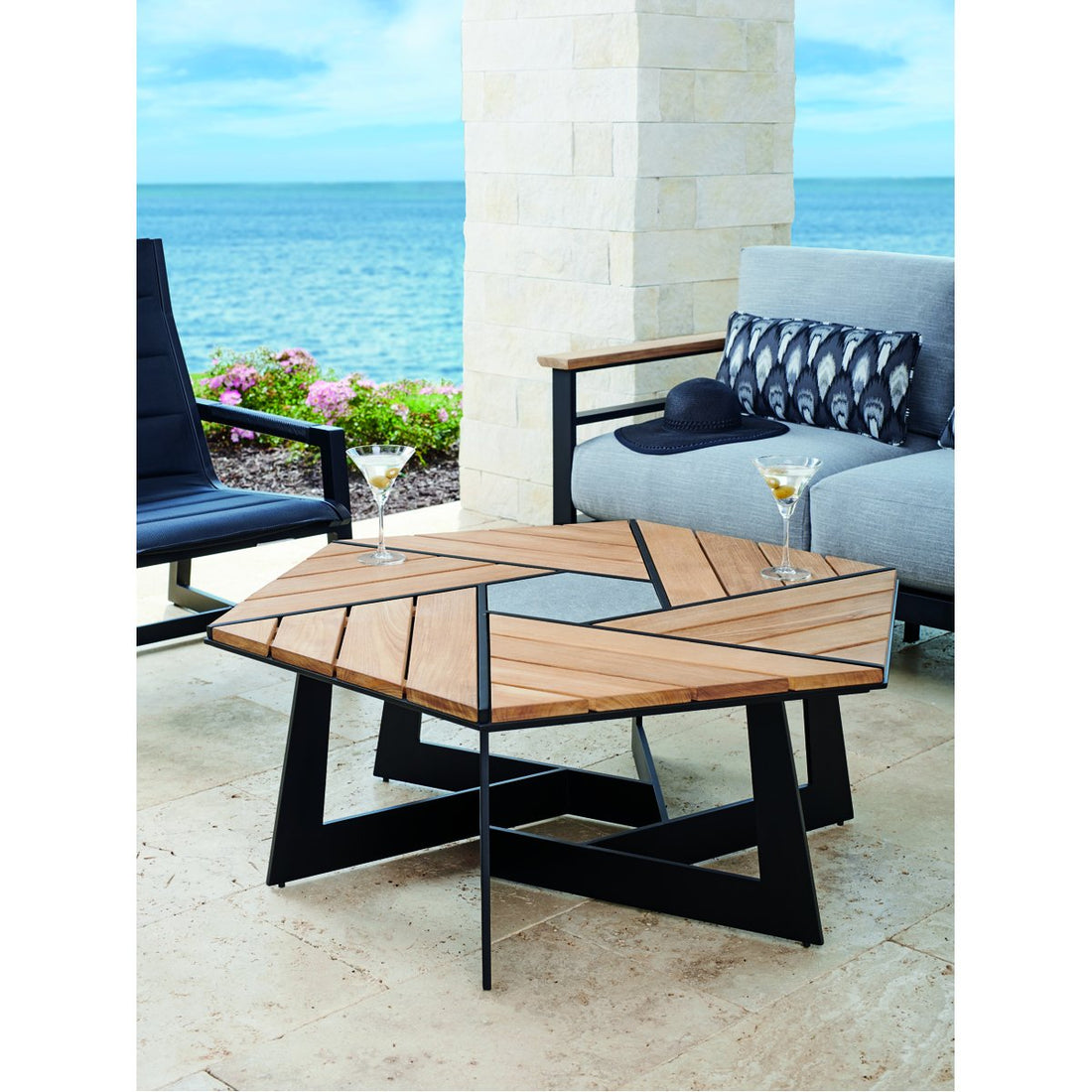 Tommy Bahama South Beach Hexagonal Cocktail Table