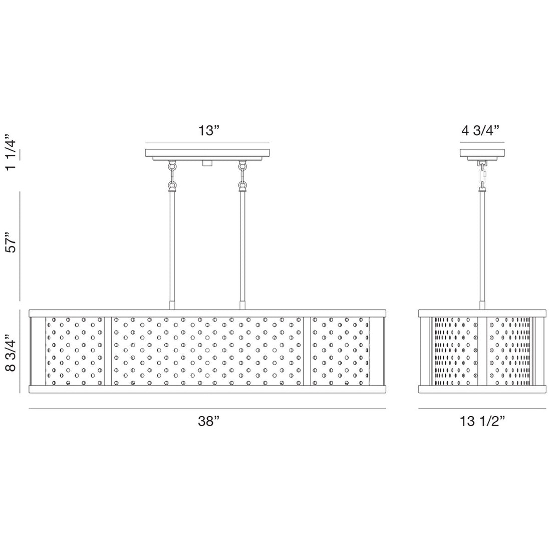 Eurofase Grado 5-Light Island Pendant