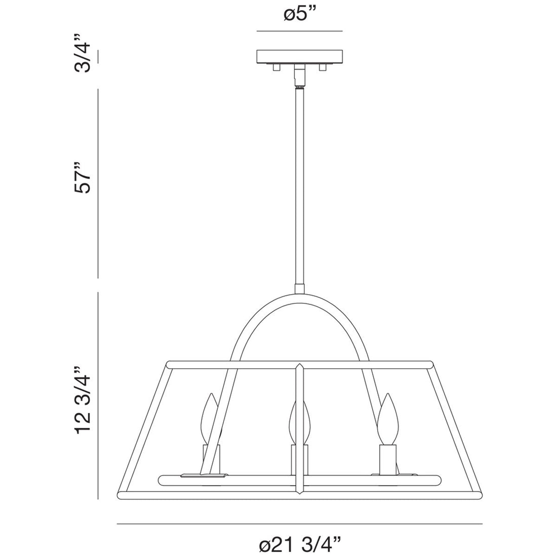 Eurofase Campana 4-Light Chandelier