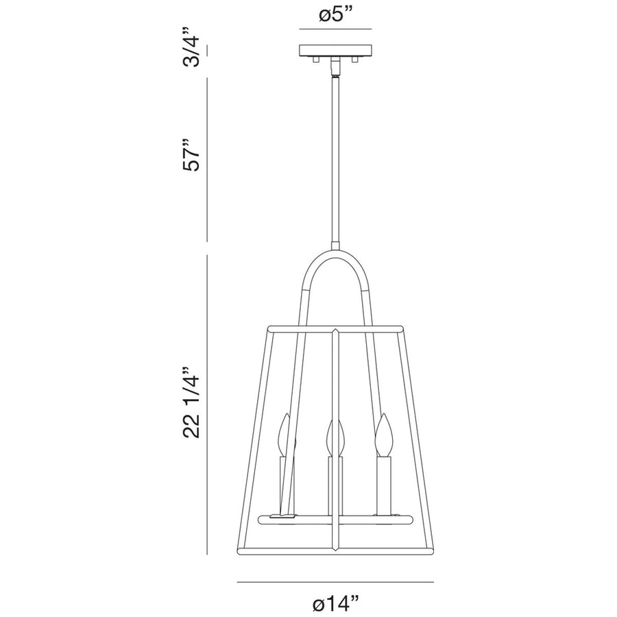 Eurofase Campana 4-Light Lantern