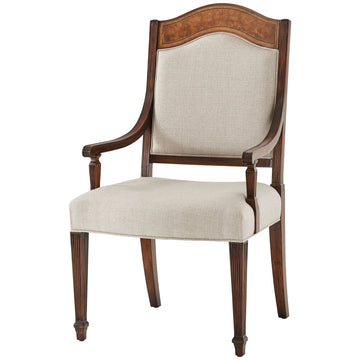 Theodore Alexander Sheraton's Satinwood Armchair, Set of 2