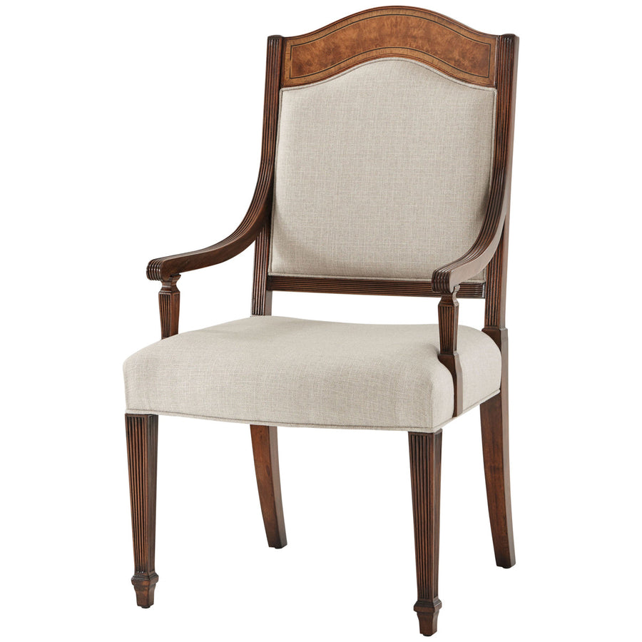 Theodore Alexander Sheraton's Satinwood Armchair, Set of 2