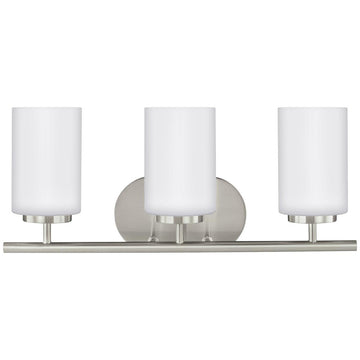 Sea Gull Lighting Oslo Three Lights Wall Bath Sconce