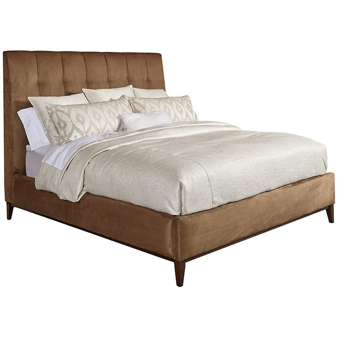 Hickory White Modern Retreat Carmel Modern Walnut King Bed