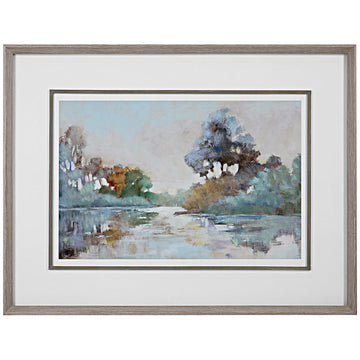 Uttermost Morning Lake Watercolor Framed Print