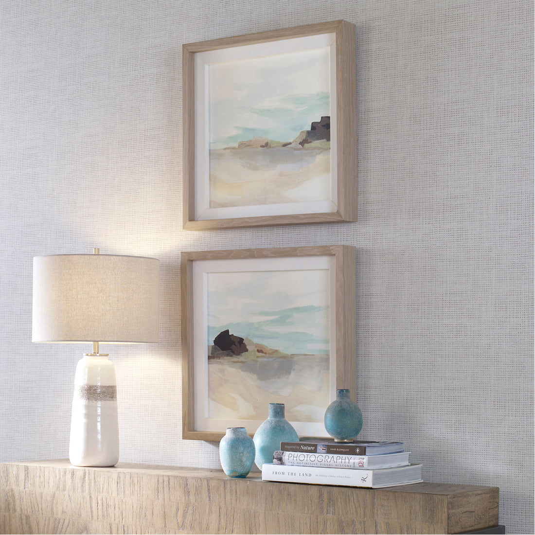 Uttermost Glacial Coast Framed Prints, Set of 2