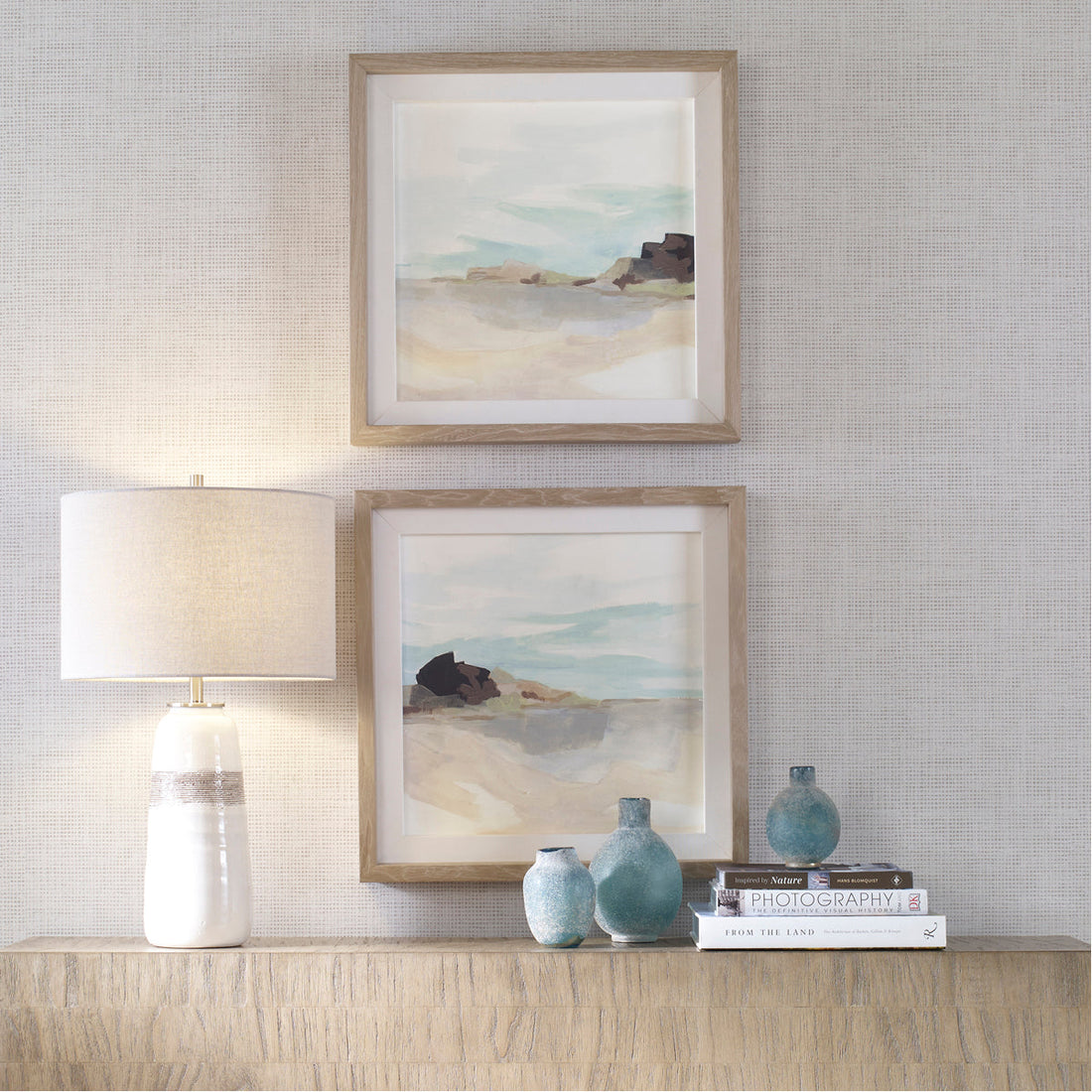 Uttermost Glacial Coast Framed Prints, Set of 2