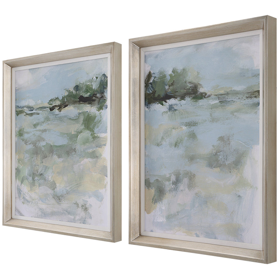 Uttermost Far Away View Framed Prints, Set of 2