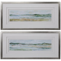 Uttermost Panoramic Seascape Framed Prints, Set of 2