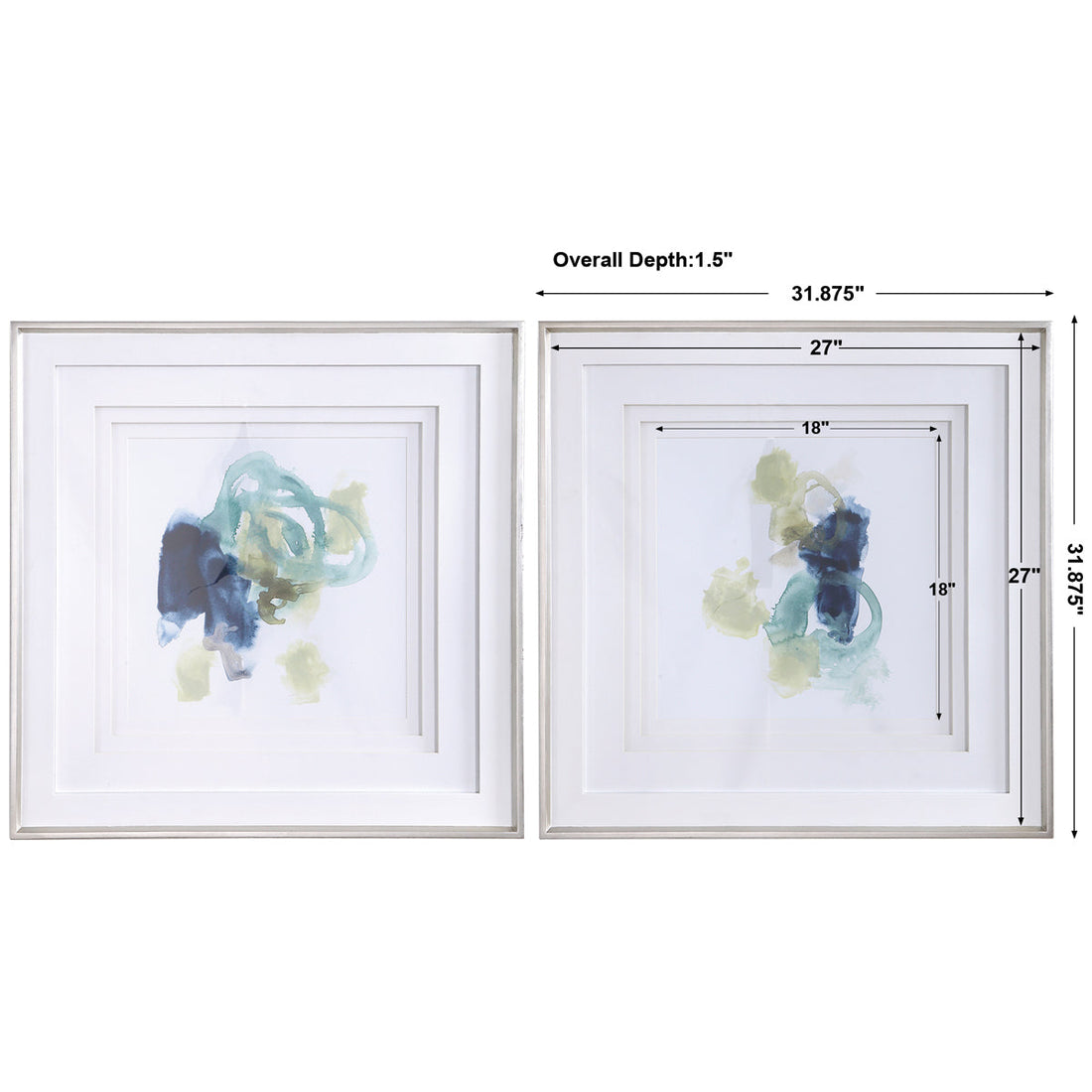 Uttermost Integral Motion Framed Prints, Set of 2