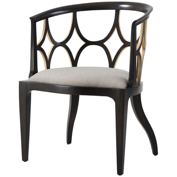 Theodore Alexander Ebonised Connaught Accent Chair