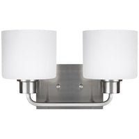 Sea Gull Lighting Canfield 2-Light Wall/Bath Light