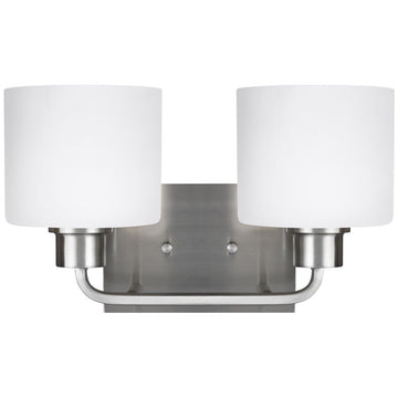 Sea Gull Lighting Canfield 2-Light Wall/Bath Light