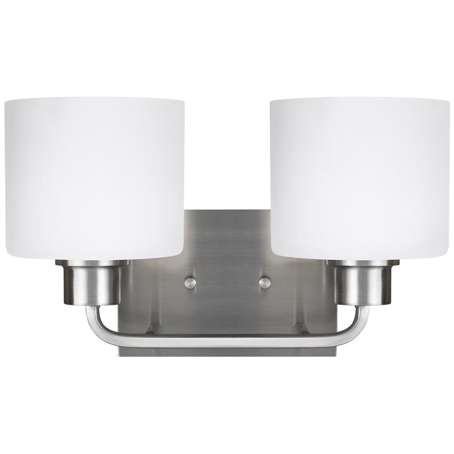 Sea Gull Lighting Canfield 2-Light Wall/Bath Light - 9.5W