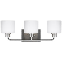 Sea Gull Lighting Canfield 3-Light Wall/Bath Light